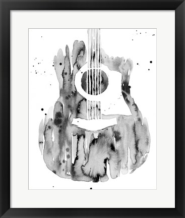 Framed Guitar Flow III Print