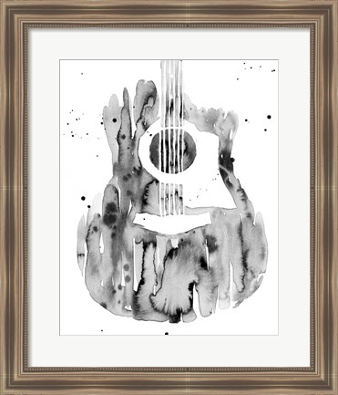 Framed Guitar Flow III Print