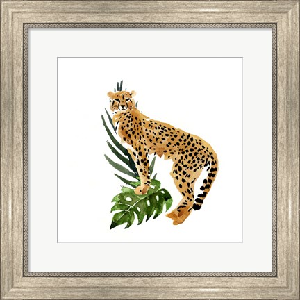 Framed Cheetah Outlook II Print