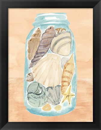 Framed Shell Collecting II Print