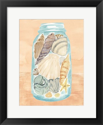 Framed Shell Collecting II Print