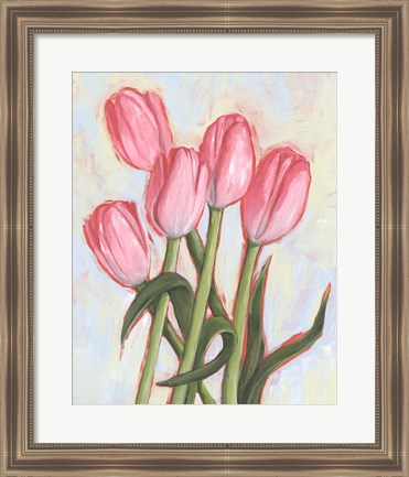 Framed Peppy Tulip I Print