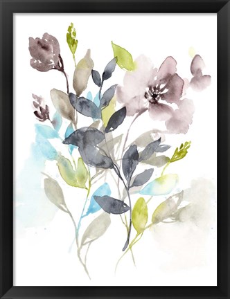 Framed Flowers in the Mix II Print