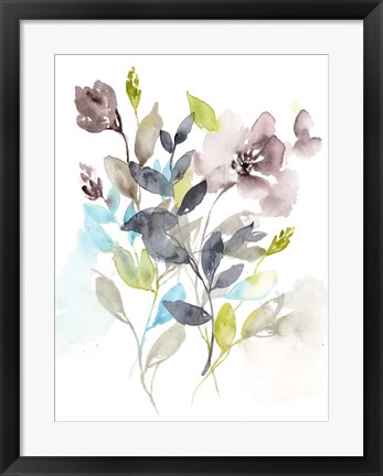 Framed Flowers in the Mix II Print