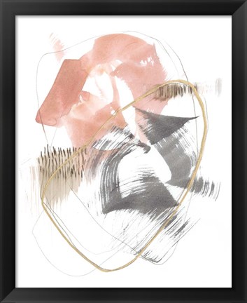 Framed Blushing Circularity I Print