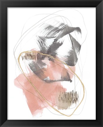 Framed Blushing Circularity II Print