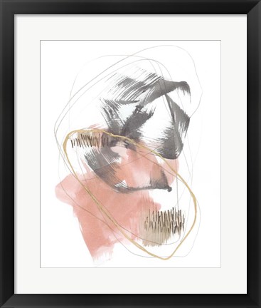 Framed Blushing Circularity II Print