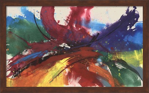 Framed Twisting Rainbow II Print