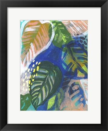 Framed Hazy Jungle II Print