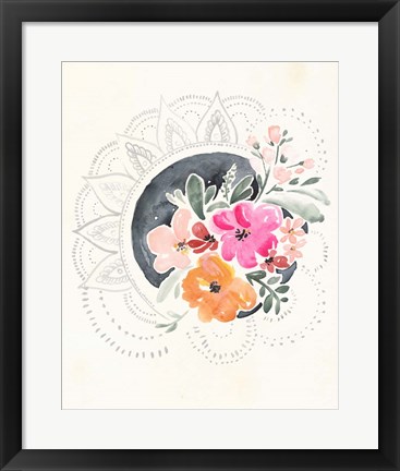 Framed Mandala Bouquet II Print