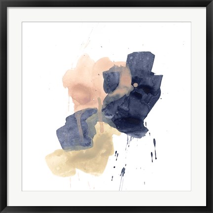 Framed Earthtone Gesture IV Print