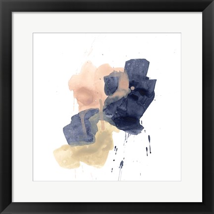 Framed Earthtone Gesture IV Print