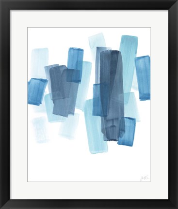 Framed Azure Fragment II Print