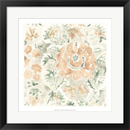 Framed Terracotta Garden Tile I Print