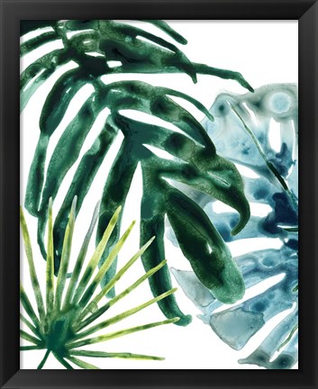 Framed Tropical Leaf Medley IV Print