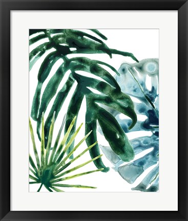 Framed Tropical Leaf Medley IV Print