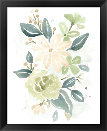 Framed Spring Greens II Print