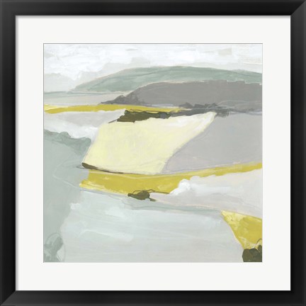 Framed Citron Ridgeline II Print