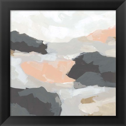 Framed Rock Currents II Print