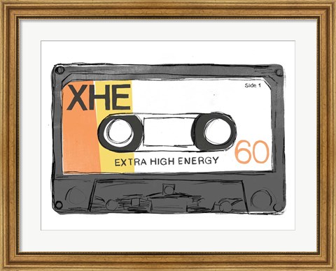 Framed Mix Tape I Print