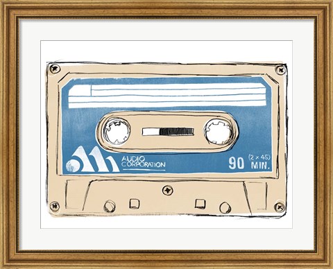 Framed Mix Tape III Print