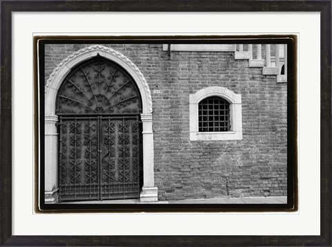 Framed Venice Facade II Print