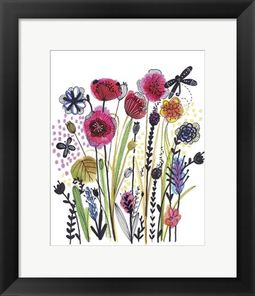 Framed Free Floral II Print