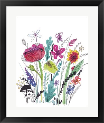 Framed Free Floral III Print