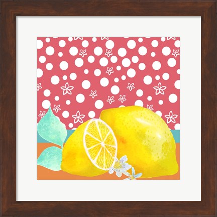 Framed Lemon Inspiration I Print