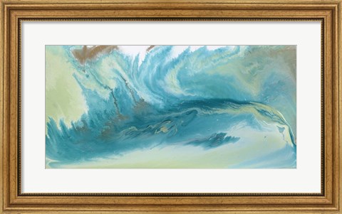 Framed Breaking Surf I Print