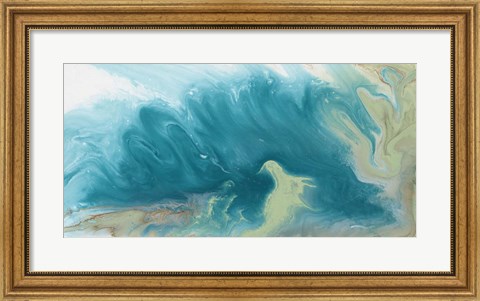 Framed Breaking Surf II Print