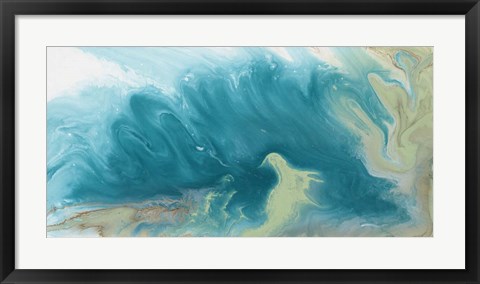 Framed Breaking Surf II Print