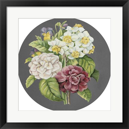 Framed Dramatic Floral Bouquet II Print