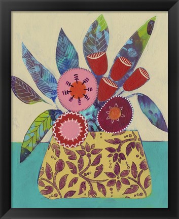 Framed Boheme Floral I Print