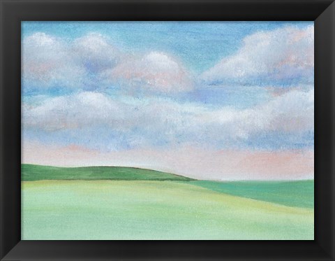 Framed Soft Sky I Print