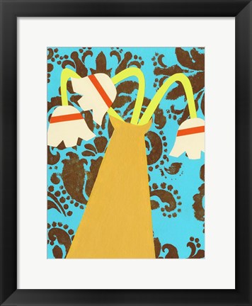 Framed Graphic Vase V Print