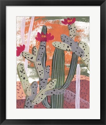 Framed Desert Flowers III Print