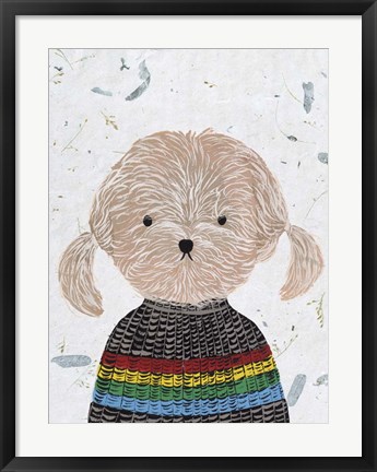 Framed Hip Dog IV Print