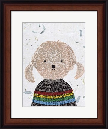 Framed Hip Dog IV Print