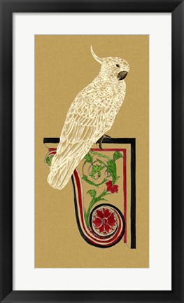 Framed Bird Impression III Print