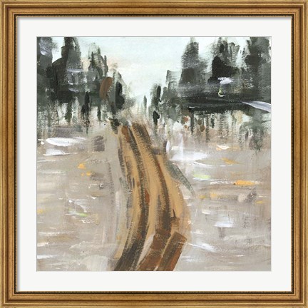 Framed Woodland Path I Print