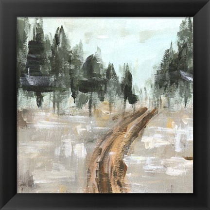 Framed Woodland Path II Print