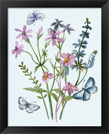 Framed Wildflowers Arrangements IV Print