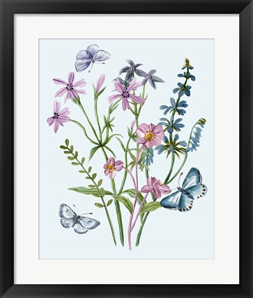 Framed Wildflowers Arrangements IV Print