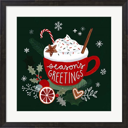 Framed Christmas Comforts I Print