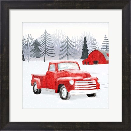 Framed Snow Country II Print