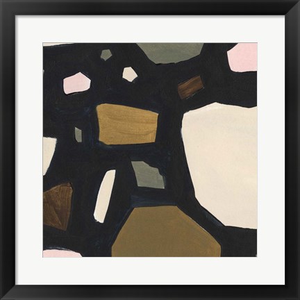 Framed Terrazzo Shards V Print