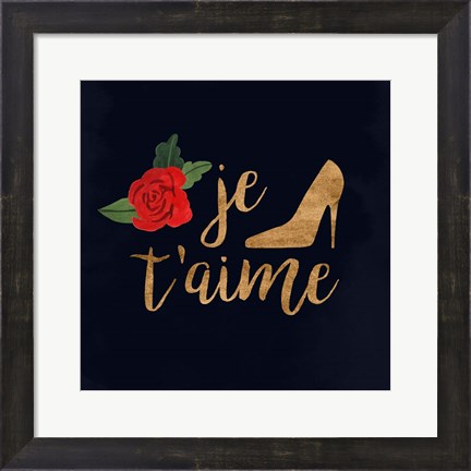 Framed Oui Oui Glam I Print