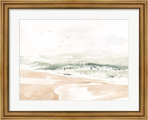 Framed Sandy Surf I Print