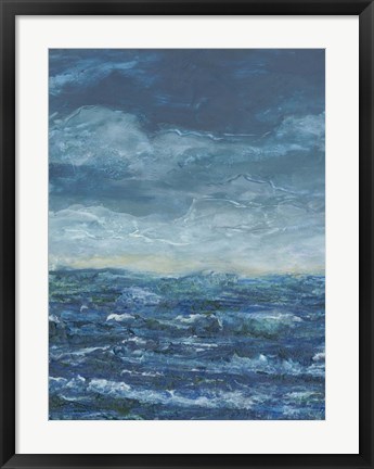 Framed Dark Seas I Print